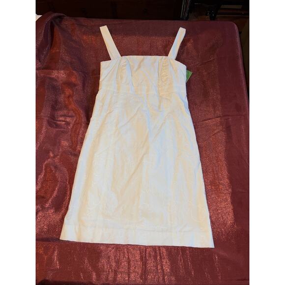 Lilly Pulitzer Dresses & Skirts - Lilly Pulitzer Classic White Bowen Embroidered Oh Poodles Lined Dress Size 4